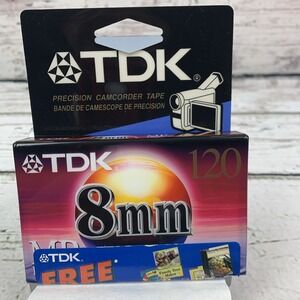 TDK 8mm‎ MP 120 Camcorder Tape New Sealed